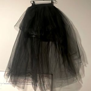High-Low Tulle Skirt